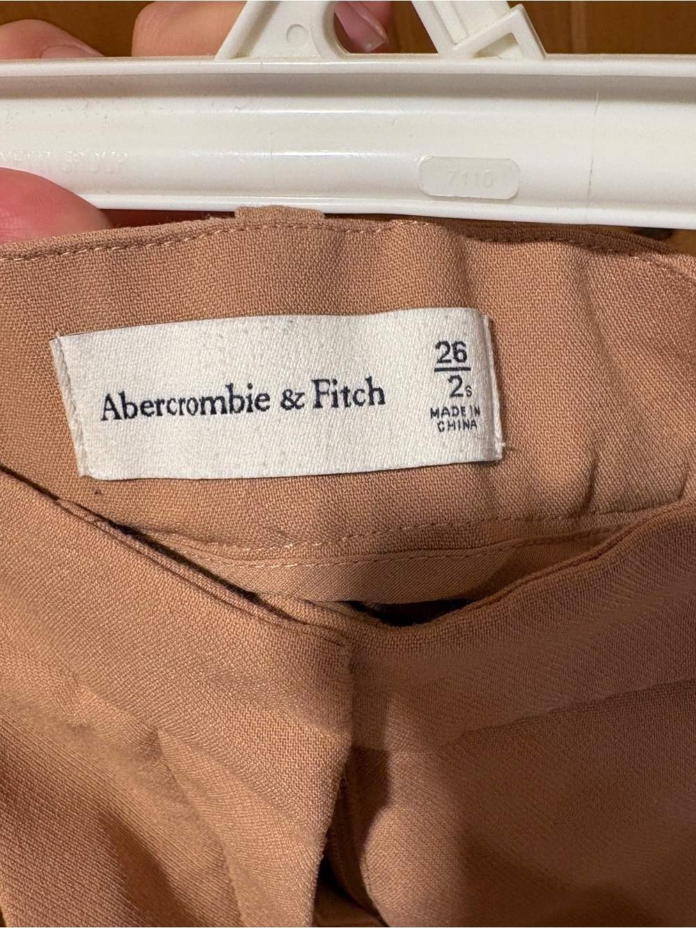 Abercrombie & Fitch Rust-Tan High Waist Trousers - Picture 3 of 3
